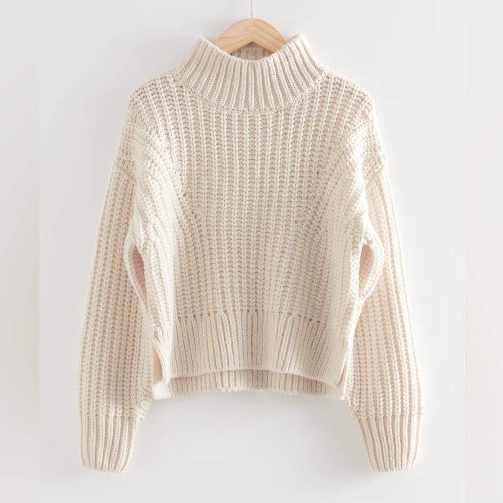 & Other Stories Heavy Knit Turtleneck Sweater